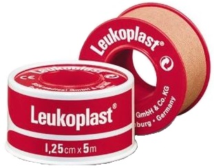 CEROTTO CHIRURGICO PER FISSAGGIO MEDICAZIONI IN ROCCHETTO LEUKOPLAST SUPPORTO VISCOSA COLOR PELLE MASSA ADESIVA CAUCCIU' OSSIDO DI ZINCO 1,25X500CM MUTUABILE - UniversoFarmacie.it