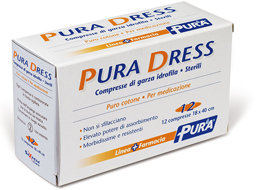 GARZA IDROFILA PURA DRESS 18X40CM 12 PEZZI - UniversoFarmacie.it