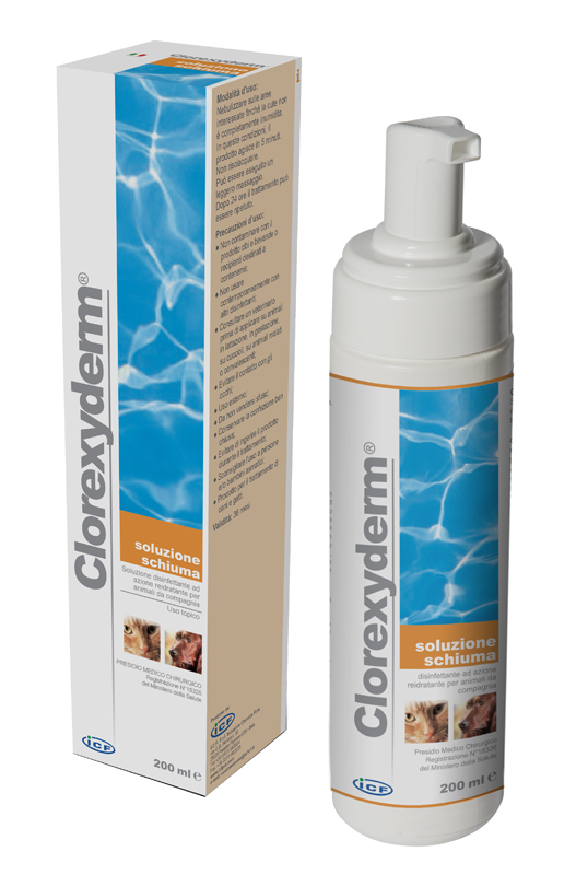 CLOREXYDERM SOLUZIONE SCHIUMA 200 ML - UniversoFarmacie.it