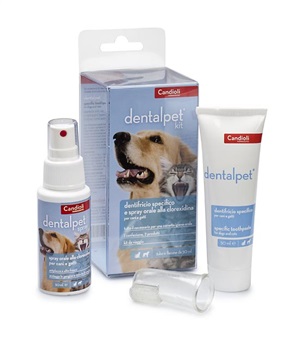 DENTALPET KIT DENTIFRICIO 50ML+SPRAY ORALE 50ML+1 DITALE - UniversoFarmacie.it