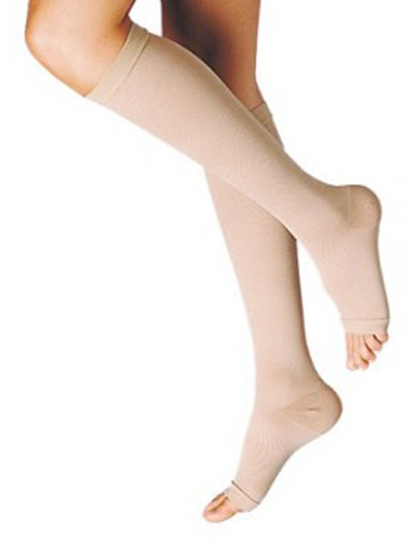 GAMBALETTO TERAPEUTICO DUALSAN A COMPRESSIONE DECRESCENTE KKL2 PUNTA APERTA BEIGE UNISEX 5 1 PAIO - UniversoFarmacie.it