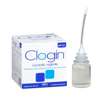 CLOGIN LAVANDA VAGINALE 5 FLACONI DA 100 ML + 5 CANNULE VAGINALI MONOUSO - UniversoFarmacie.it