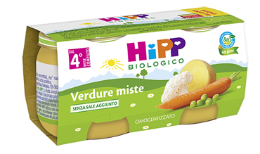 HIPP BIO HIPP BIO OMOGENEIZZATO VERDURE MISTE 2X80 G - UniversoFarmacie.it
