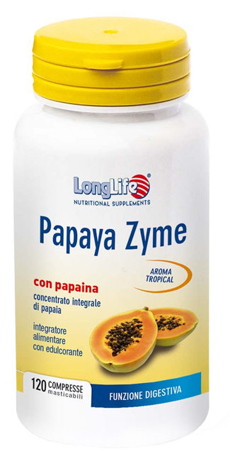 LONGLIFE PAPAYA ZYME 120 COMPRESSE MASTICABILI - UniversoFarmacie.it