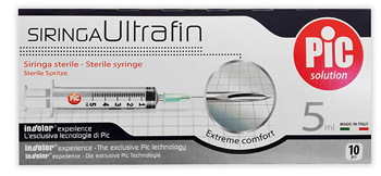 SIRINGA PIC ULTRAFINE 5 ML AGO 14 10 PEZZI - UniversoFarmacie.it