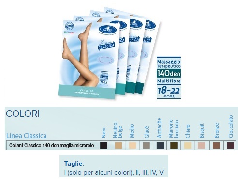 SAUBER COLLANT 140 DENARI MAGLIA MICRORETE BISQUIT 5 LINEA CLASSICA - UniversoFarmacie.it