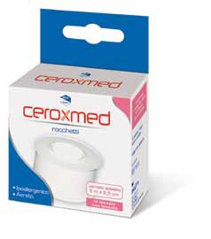 CEROTTO ADESIVO IN ROCCHETTO CEROXMED IN TESSUTO NON TESSUTO AERATO IPOALLERGENICO BIANCO 500X2,5 CM 1 PEZZO - UniversoFarmacie.it