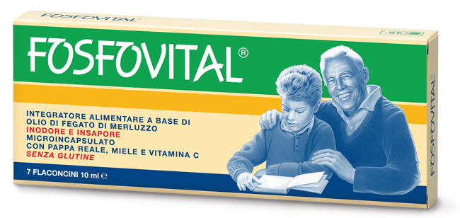 FOSFOVITAL OLIO FEGATO DI MERLUZZO 7 FLACONCINI - UniversoFarmacie.it