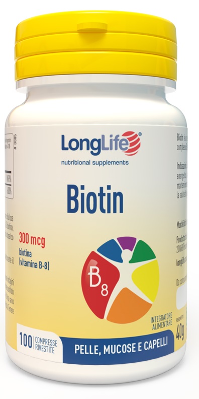 LONGLIFE BIOTIN 100 COMPRESSE - UniversoFarmacie.it