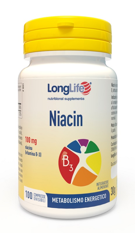 LONGLIFE NIACIN 100 MG 100 COMPRESSE DIVISIBILI - UniversoFarmacie.it