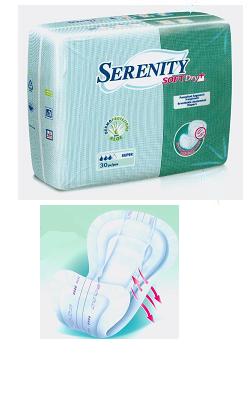 PANNOLONE PER INCONTINENZA SAGOMATO SERENITY SOFTDRY+ ALOE SUPER 30 PEZZI - UniversoFarmacie.it