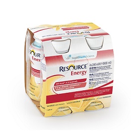RESOURCE ENERGY VANIGLIA 4 BOTTIGLIE 200 ML NUOVO PACKAGING - UniversoFarmacie.it