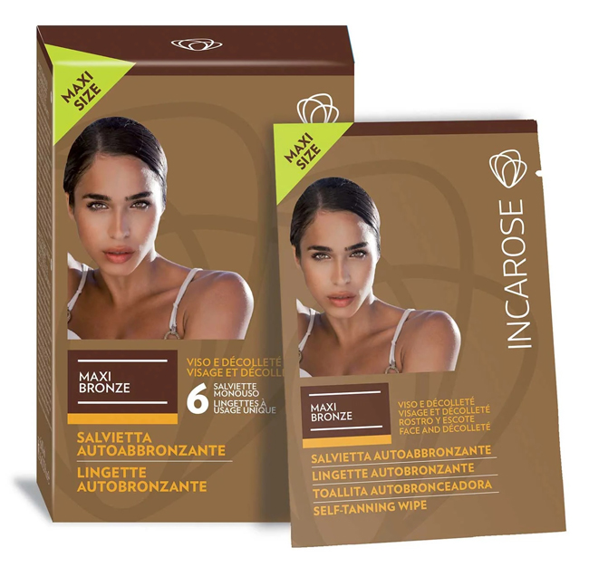 INCAROSE MAXI BRONZE 6 SALVIETTE VEG* - UniversoFarmacie.it
