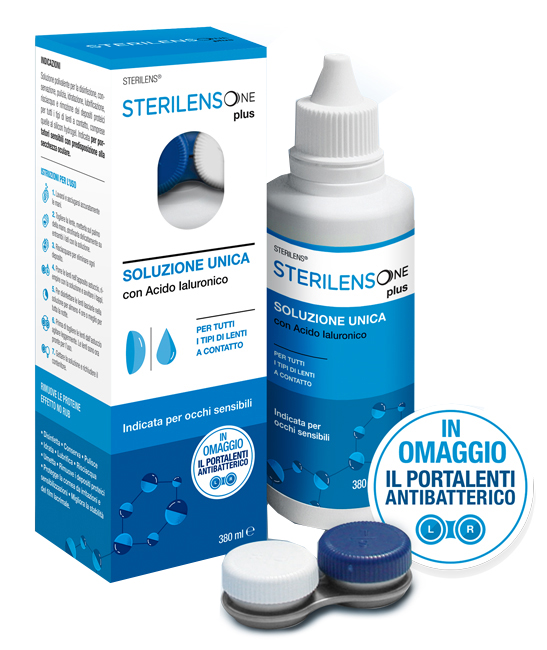 SOLUZIONE UNICA STERILENS ONE PLUS CON ACIDO IALURONICO 380 ML - UniversoFarmacie.it