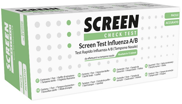 SCREEN TEST RAPIDO VIRUS INFLUENZA A/B TAMPONE NASALE/FARINGEO - UniversoFarmacie.it