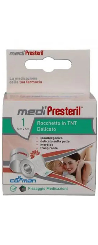 CEROTTO IN ROCCHETTO IN TNT MEDIPRESTERIL DELICATO M5X5CM - UniversoFarmacie.it