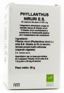 PHYLLANTHUS NIRURI ESTRATTO SECCO 60 CAPSULE - UniversoFarmacie.it