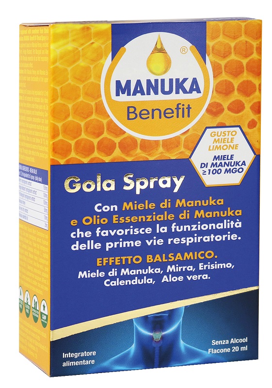 MANUKA BENEFIT GOLA SPRAY 20 ML - UniversoFarmacie.it