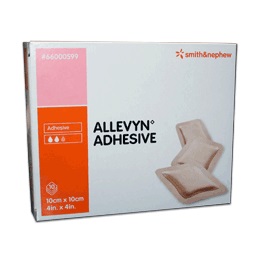 MEDICAZIONE ALLEVYN ADHESIVE 10 CM X 10 CM 10 PEZZI - UniversoFarmacie.it