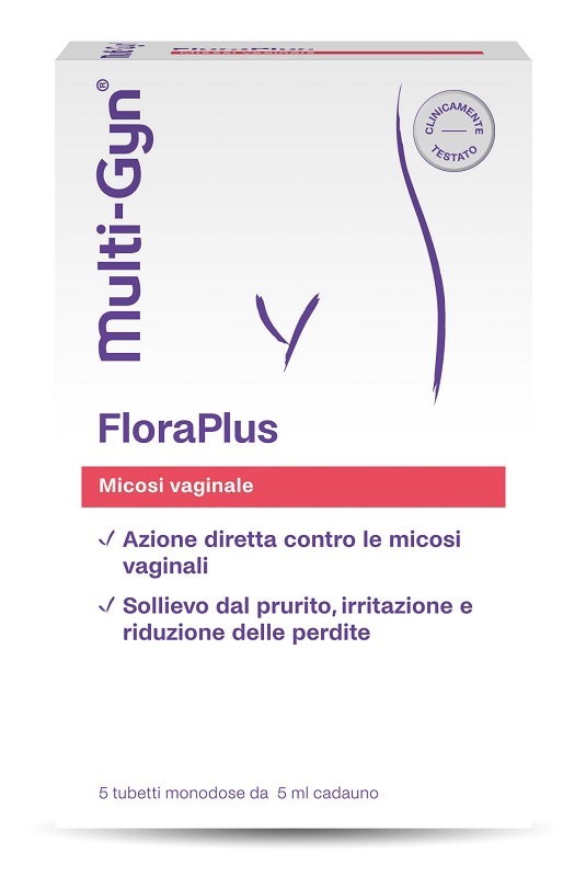 FLORAPLUS MULTI-GYN CANDIDOSI VAGINALE 5 TUBETTI X 5 ML - UniversoFarmacie.it