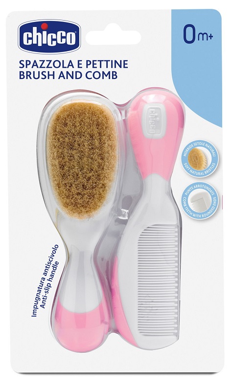 CHICCO SPAZZOLA + PETTINE ROSA - UniversoFarmacie.it
