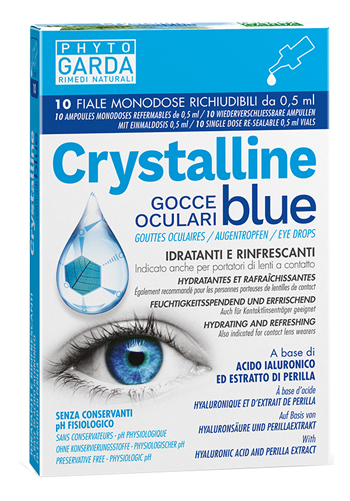 CRYSTALLINE BLUE GOCCE OCULARI MONODOSE 10 FIALE 0,5 ML - UniversoFarmacie.it