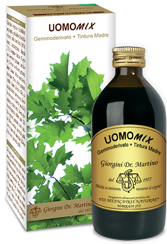 UOMOMIX GEMMODERIVATO + TINTURA MADRE SENZA ALCOOL 200 ML - UniversoFarmacie.it