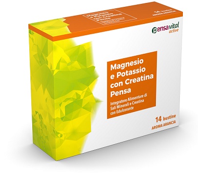 MAGNESIO E POTASSIO CON CREATINA ARANCIA PENSA 14 BUSTINE - UniversoFarmacie.it