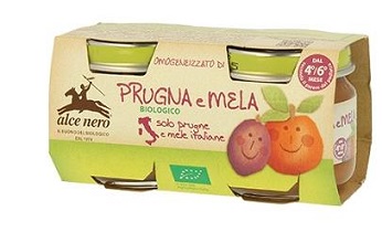 OMOGENEIZZATO PRUGNA E MELA BABY FOOD BIO 2 X 80 G - UniversoFarmacie.it