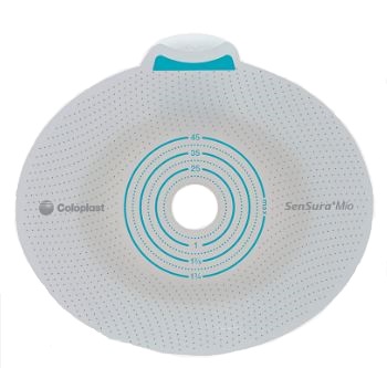 PLACCA PER UROSTOMIA COLOSTOMIA ILEOSTOMIA SENSURA MIO CLICK SISTEMA A DUE PEZZI FLANGIA 70 MM FORO RITAGLIABILE 10-65 MM 5 PEZZI - UniversoFarmacie.it