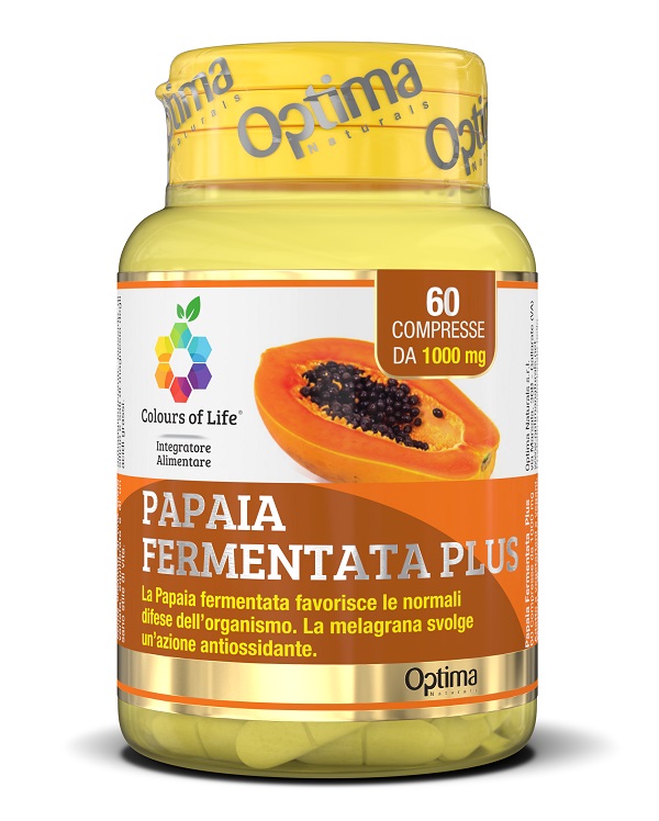 COLOURS OF LIFE FERMENTA PAPAIA PLUS 60 COMPRESSE 1000 MG - UniversoFarmacie.it