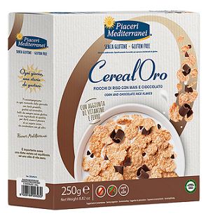 PIACERI MEDITERRANEI CEREALORO FIOCCHI RISO MAIS E CIOCCOLATO 250 G - UniversoFarmacie.it