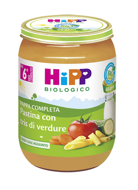 HIPP BIO HIPP BIO PAPPA PRONTA PAST TRIS DI VERDURE 190 G - UniversoFarmacie.it