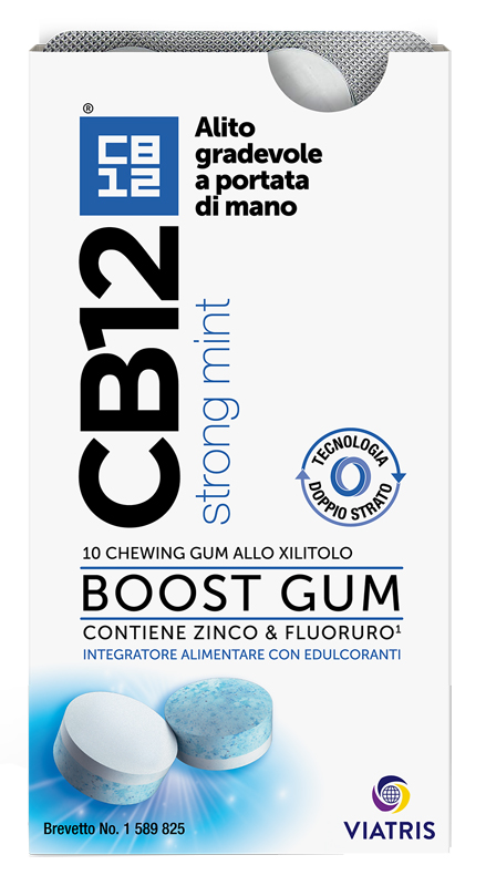 CB12 BOOST 10 CHEWING-GUM ZINCO E FLUORURO NEW FORMULATION - UniversoFarmacie.it