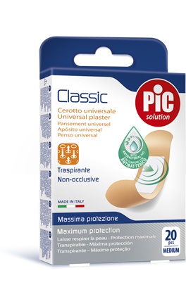 CEROTTO PIC CLASSIC 19X72 MM ANTIBATTERICO 20 PEZZI - UniversoFarmacie.it