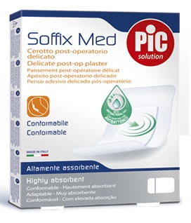 CEROTTO PIC SOFFIX MED IN TNT CON TAMPONE CENTRALE ASSORBENTE STERILE MONOUSO 30X10 CM STERILI ANTIBATTERICO 3 PEZZI - UniversoFarmacie.it