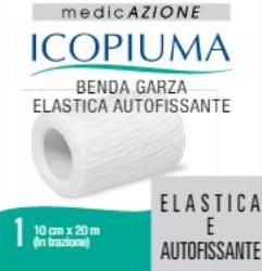 ICOPIUMA BENDA GARZA ELASTICA AUTOFISSANTE CM 10X20 MT - UniversoFarmacie.it