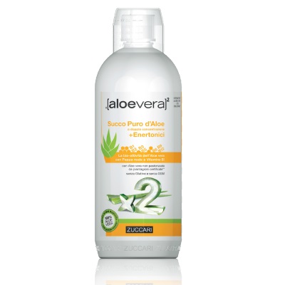 ALOEVERA2 SUCCO PURO D'ALOE DOPPIA CONCENTRAZIONE + ENERTONICI 1 LITRO - UniversoFarmacie.it