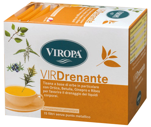 VIROPA DRENANTE TISANA 15 BUSTINE - UniversoFarmacie.it