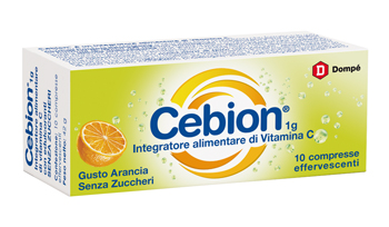 CEBION EFFERVESCENTE VIT C SENZA ZUCCHERO 10 COMPRESSE - UniversoFarmacie.it