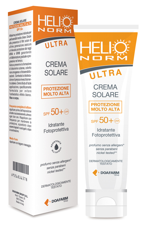 HELIO NORM ULTRA CREMA SOLARE SPF 50+ 100 ML - UniversoFarmacie.it