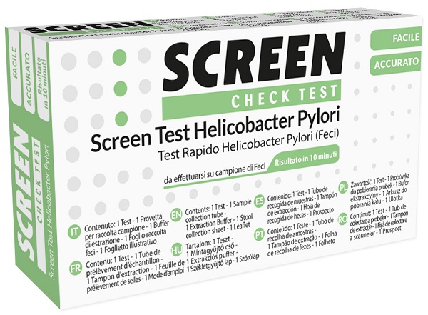 SCREEN TEST RAPIDO ANTIGENI HELICOBACTER PYLORI FECI UMANE - UniversoFarmacie.it