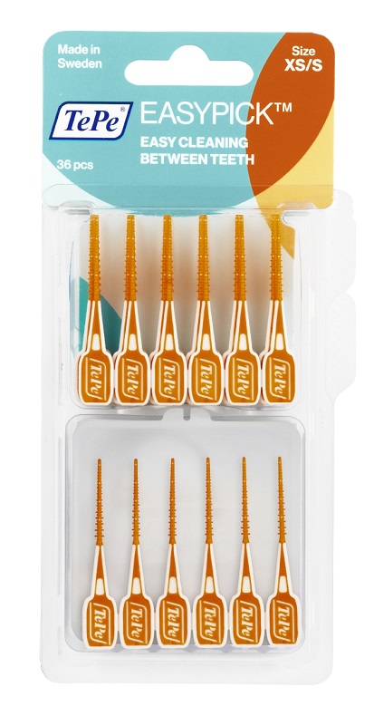 TEPE SCOVOLINI EASYPICK EXTRASMALL/SMALL ARANCIONE 36 PEZZI - UniversoFarmacie.it