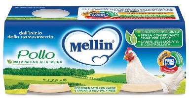 MELLIN OMOGENEIZZATO POLLO 2 X 80 G - UniversoFarmacie.it