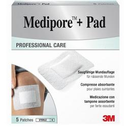 MEDICAZIONE MEDIPORE+PAD 5X7,2CM 5PEZZI - UniversoFarmacie.it