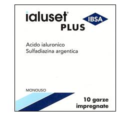 GARZA IMPREGNATA IALUSET FERITE E USTIONI NON INFETTE 10X10 CM 10 PEZZI - UniversoFarmacie.it