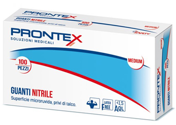 PRONTEX GUANTO IN NITRILE SENZA POLVERE PICCOLO 6/7 100 PEZZI - UniversoFarmacie.it