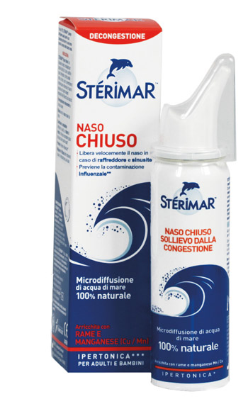 STERIMAR IPERTONICO NASO CHIUSO RAME E MANGANESE SPRAY 50 ML - UniversoFarmacie.it