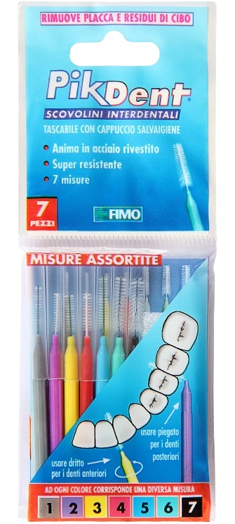 PIKDENT STUZZICOLINO 1 BUSTINA CON 7 MISURE ASSORTITE - UniversoFarmacie.it