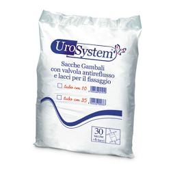 SACCA DI DRENAGGIO DA GAMBA PER INCONTINENZA UROSYSTEM TUBO 35 CM 30 PEZZI - UniversoFarmacie.it